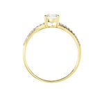 Bague Dana Or Jaune Oxyde De Zirconium - Solitaires Femme | Marc Orian