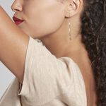 Boucles D'oreilles Pendantes Ninae Argent Blanc - Pendantes Femme | Marc Orian