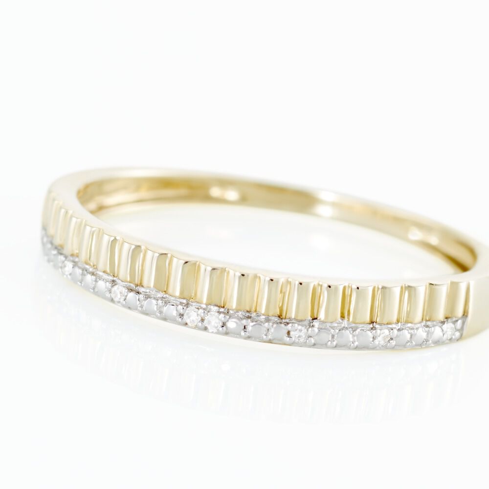 Alliance Or Jaune Adah Diamants - Bagues pierres pr&eacute;cieuses Femme | Marc Orian