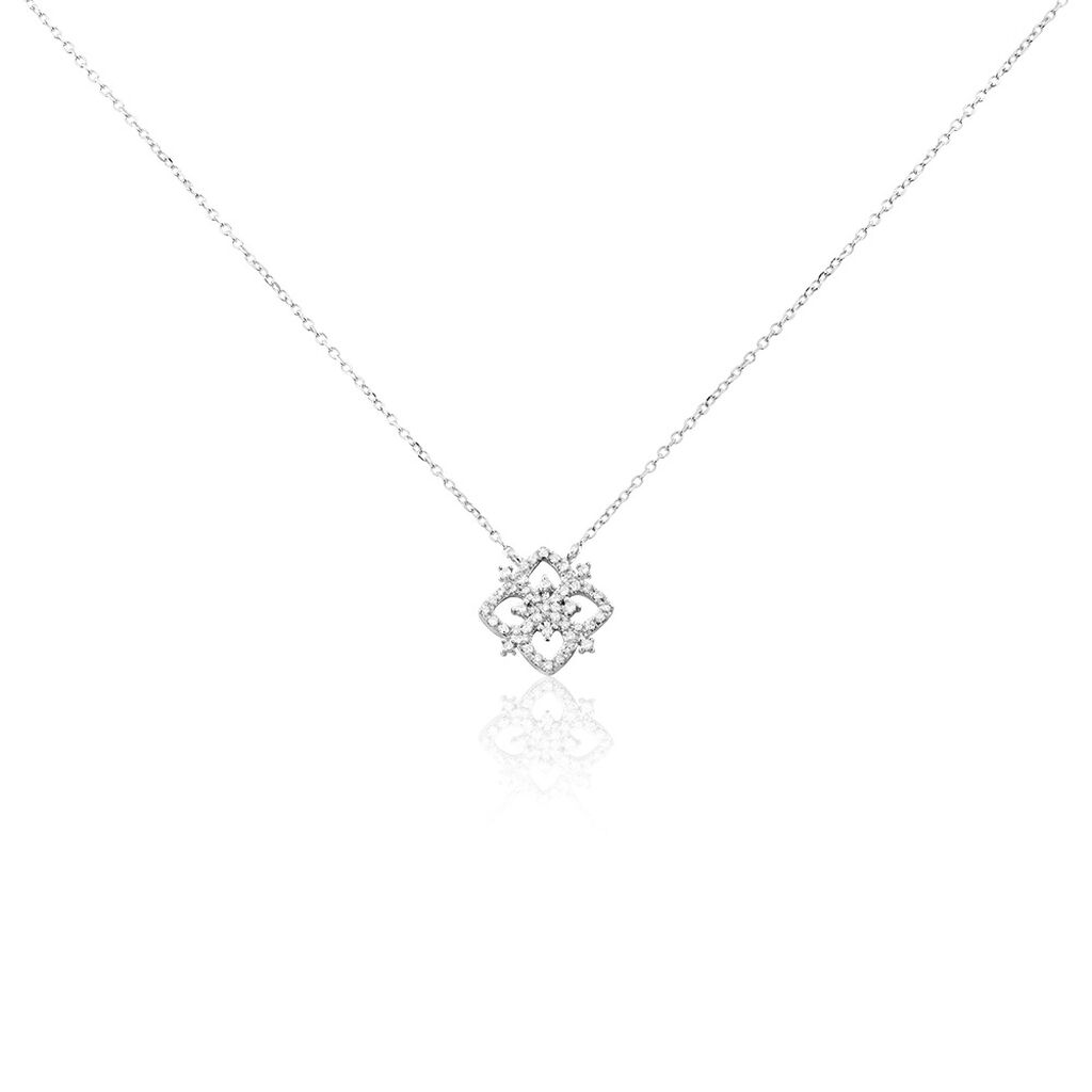 Collier Vasya Or Blanc Diamant - Colliers avec pierres Femme | Marc Orian
