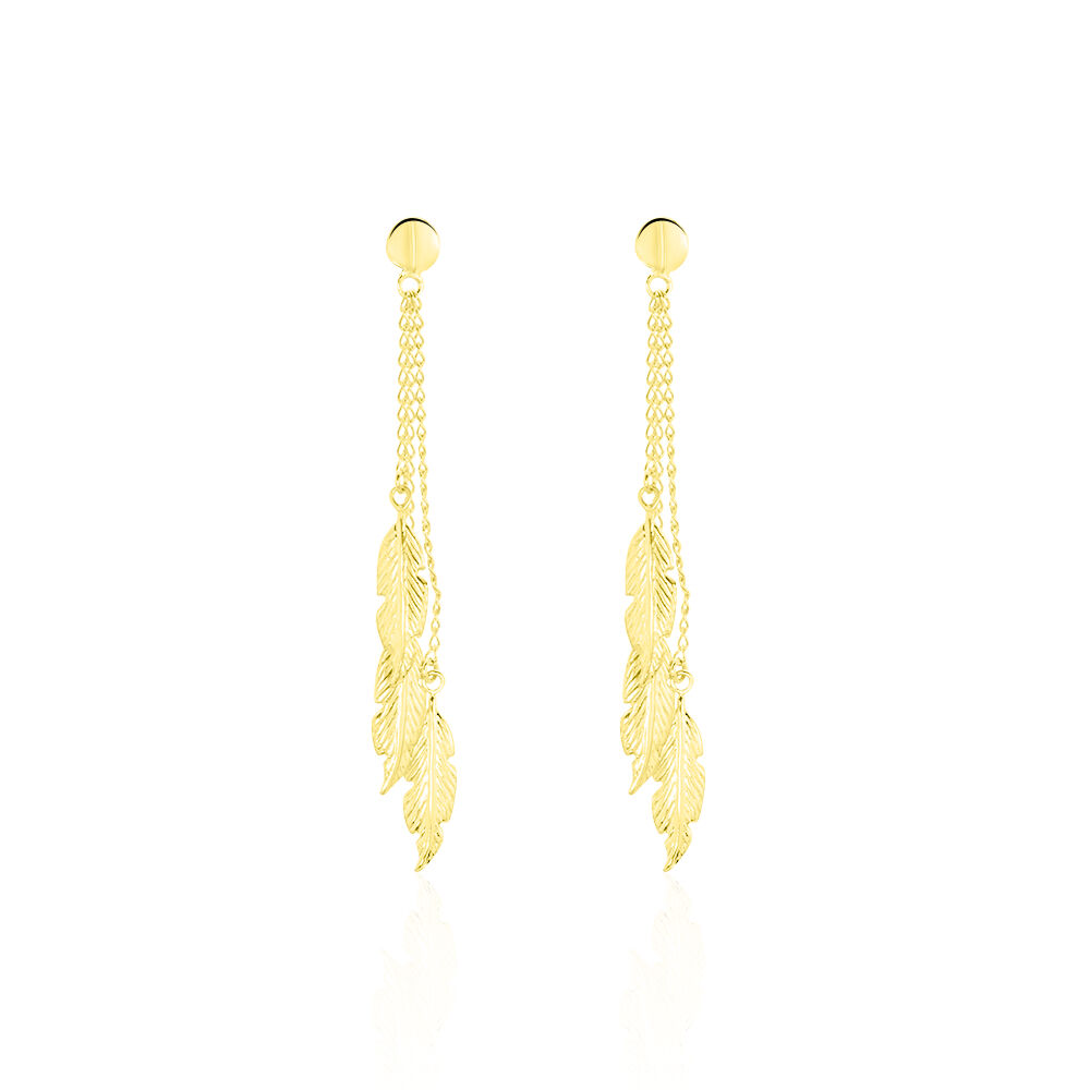 Boucles D'oreilles Pendantes Leeann Or Jaune - Pendantes Femme | Marc Orian