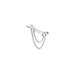 Bijou D'oreille Unitaire Kaori Argent Blanc - Piercings d'oreilles Femme | Marc Orian