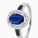 Bague Primevere Or Blanc Saphir Et Diamant - Solitaires Femme | Marc Orian