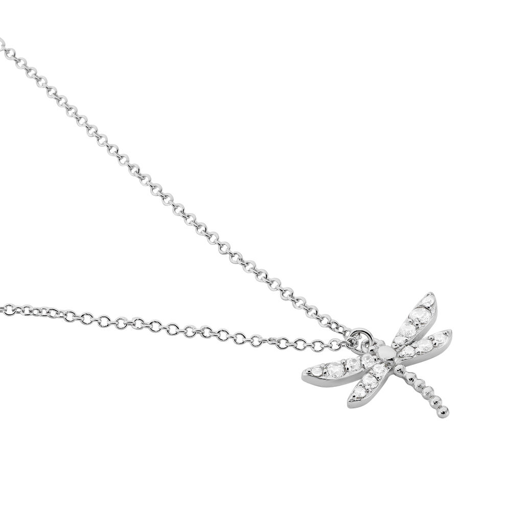 Collier Indiana Argent Blanc Oxyde De Zirconium - Colliers avec pierres Femme | Marc Orian