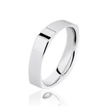 Alliance Carree Polie Or Blanc - Alliances duo Unisex | Marc Orian