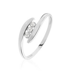 Bague Delphine Or Blanc Diamant - Bagues fiançailles Femme | Marc Orian
