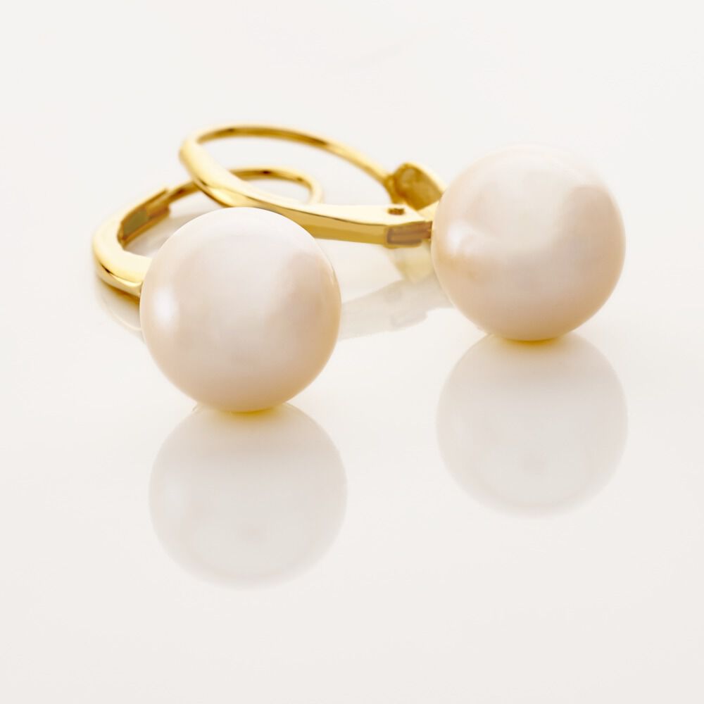 Boucles D'oreilles Pendantes Cecilius Or Jaune Perle De Culture - Boucles d'oreilles mariage Femme | Marc Orian