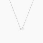 Collier Or Blanc Aphrodite Diamant - Colliers solitaires Femme | Marc Orian