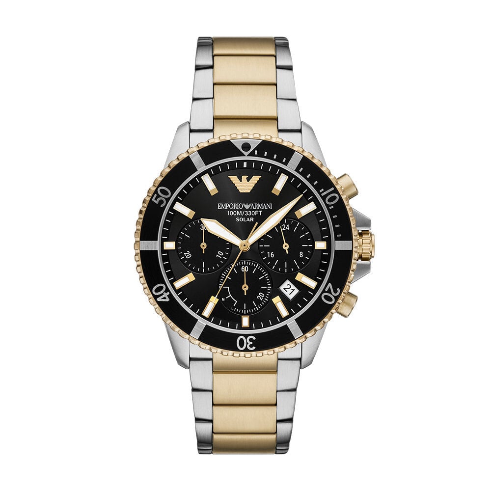Montre Emporio Armani World Explorer Noir - Montres étanches Homme | Marc Orian