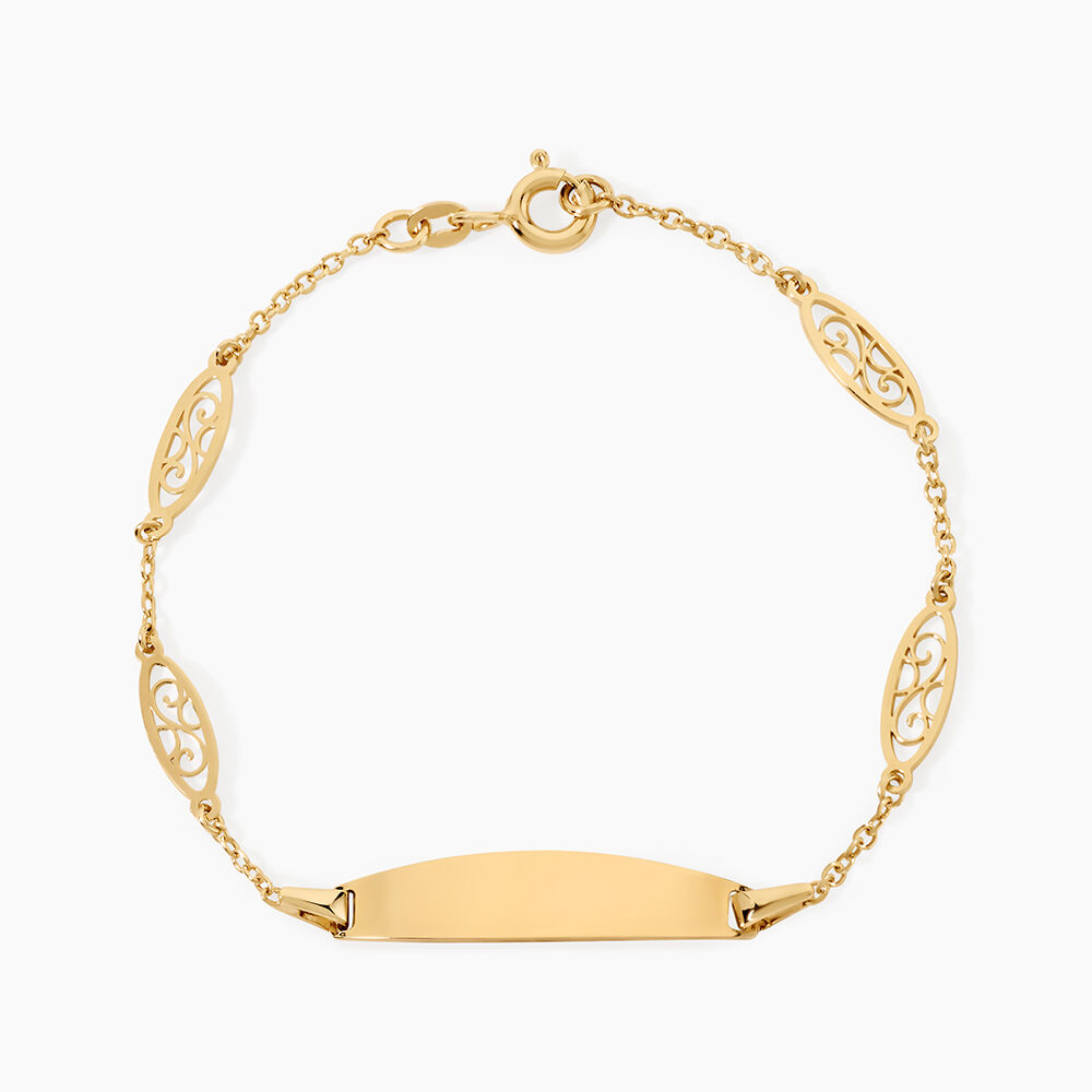 Bracelet Identit&eacute;e Eudoxie Argent Dor&eacute; A L'Or 750/1000 - Gourmettes Femme | Marc Orian