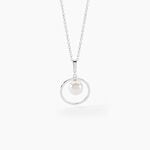 Collier Ivana Argent Blanc Perle De Culture - Colliers avec pierres Femme | Marc Orian