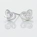 Boucles D'oreilles Puces Alou Argent Blanc Oxyde De Zirconium - Puces Femme | Marc Orian