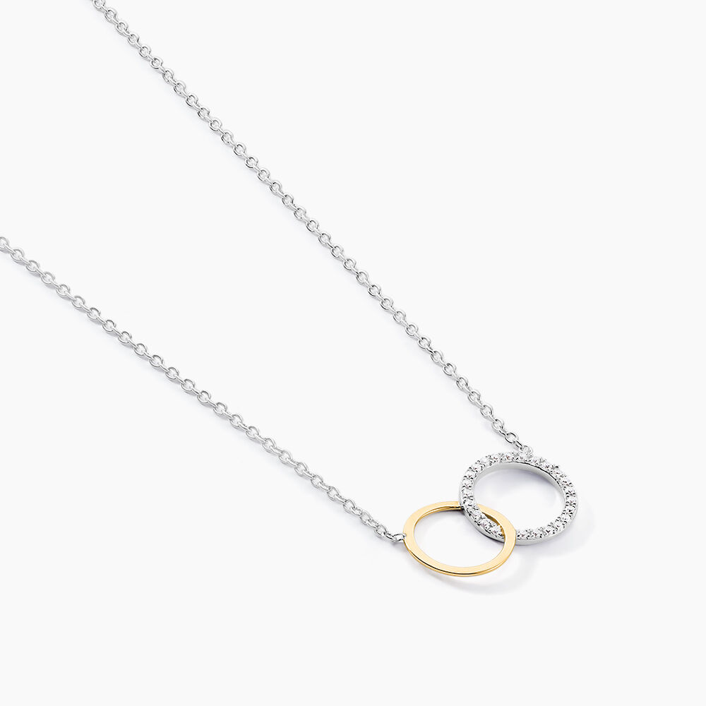 Collier Fei Or Jaune Argent Blanc Oxyde De Zirconium - Colliers avec pierres Femme | Marc Orian