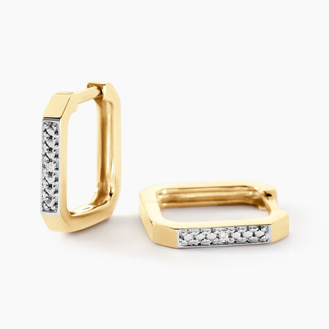 Créoles Lance Or Jaune Diamant - Créoles Femme | Marc Orian