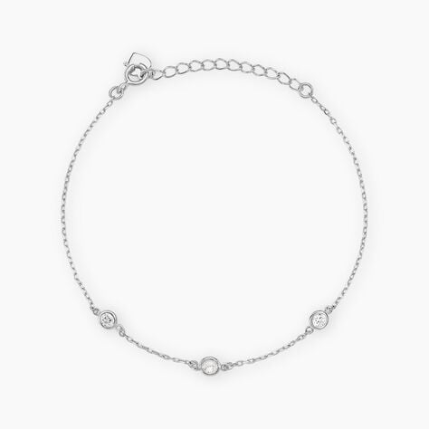 Bracelet Iseline Argent Blanc Oxyde De Zirconium - Bracelets fantaisie Femme | Marc Orian