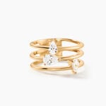 Bague Glamour Plaqu&eacute; Or Jaune Oxyde De Zirconium - Bijoux fantaisie Femme | Marc Orian