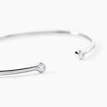 Bracelet Jonc Regine Argent Blanc Oxyde De Zirconium - Bracelets joncs Femme | Marc Orian