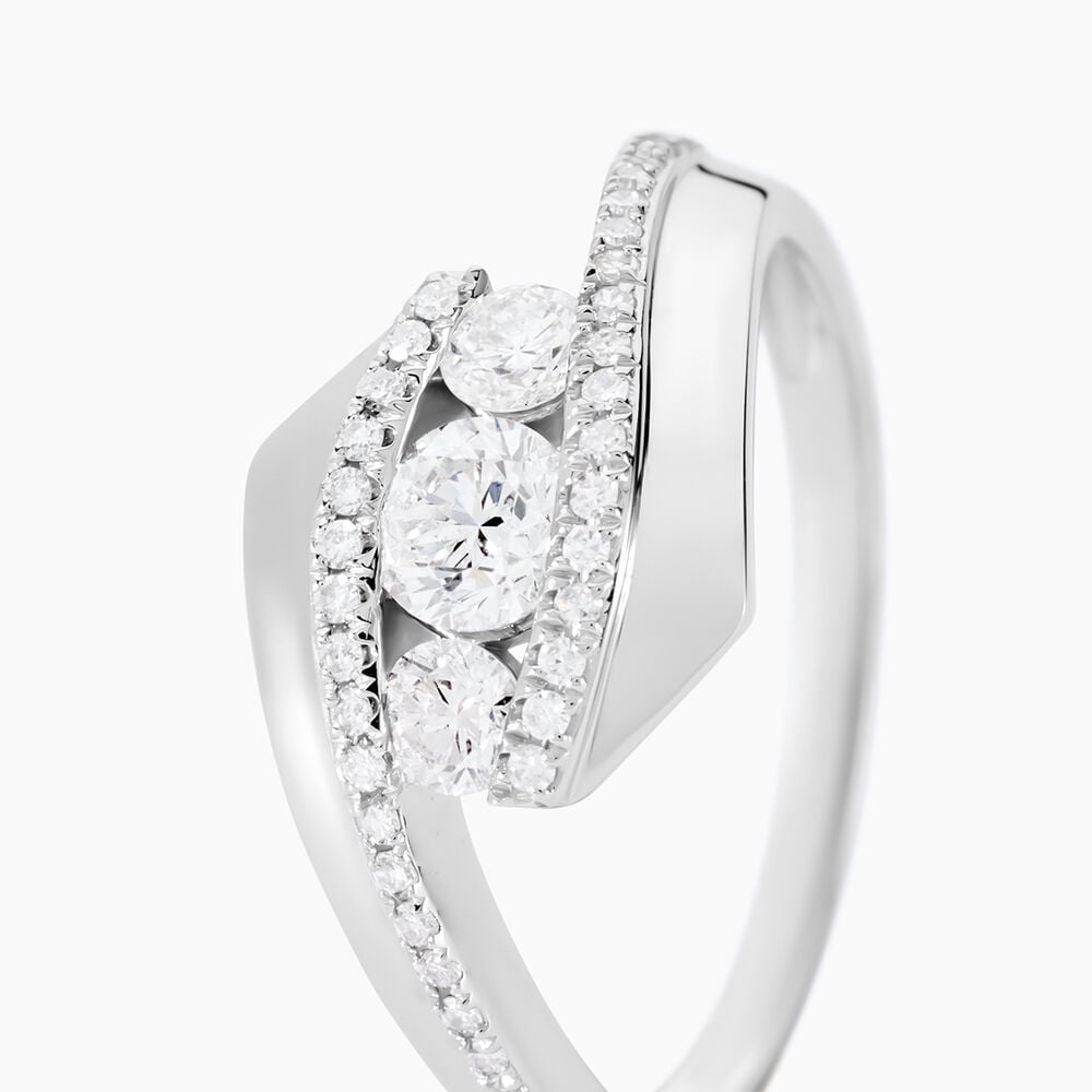 Bague Barbara Or Blanc Diamant - Parures de mariage Femme | Marc Orian