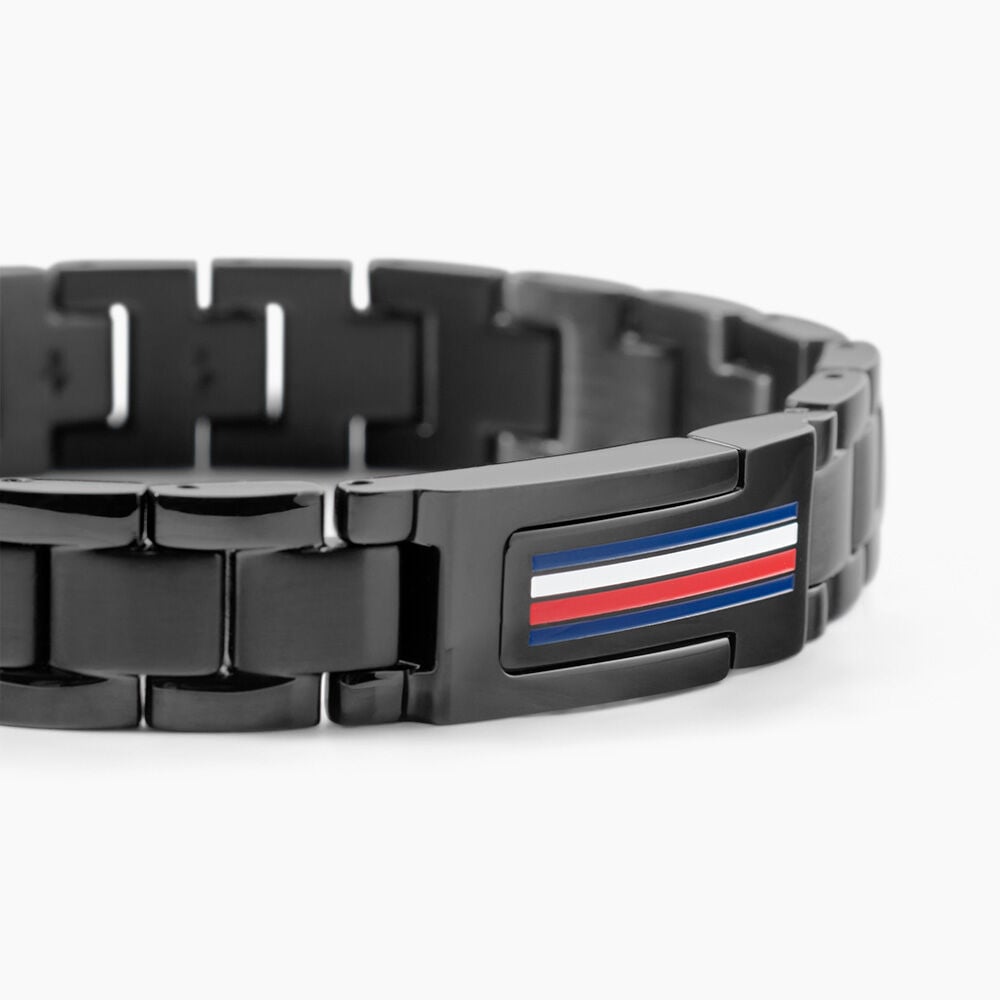 Bracelet Tommy Hilfiger Mason Acier Noir - Bracelets cha&icirc;nes Homme | Marc Orian