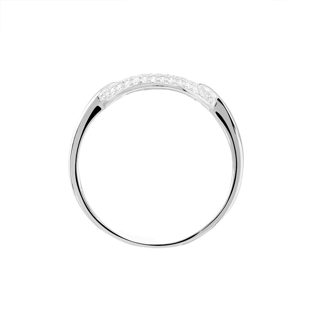 Bague Or Blanc Oxyde De Zirconium - Bagues avec pierre Femme | Marc Orian