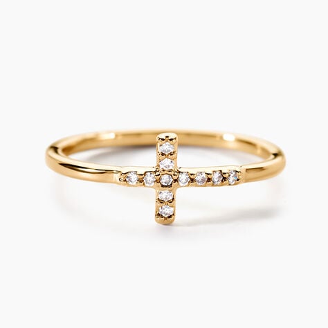 Bague Fatos Plaqu&eacute; Or Jaune Oxyde De Zirconium - Bijoux fantaisie Femme | Marc Orian