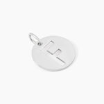 Pendentif Elio F Argent Blanc - Bijoux fantaisie Famille | Marc Orian