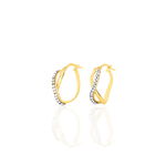 Cr&eacute;oles Ursella Or Jaune Strass - Cr&eacute;oles Femme | Marc Orian