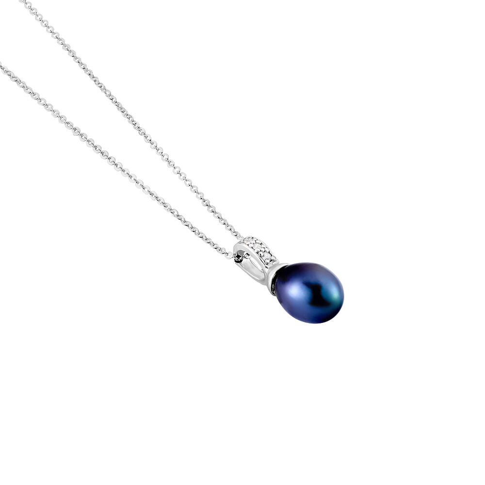 Collier Sara-luna Argent Blanc Perle De Culture Et Oxyde De Zirconium - Colliers avec pierres Femme | Marc Orian
