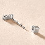 Piercing D'oreille Unitaire Argent Gauri Oxyde De Zirconium - Piercing Conch Femme | Marc Orian