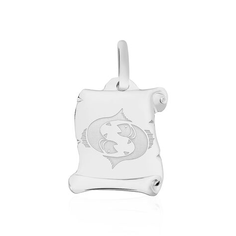 Pendentif Zodiaque Parchemin Argent Blanc - Bijoux personnalisés Famille | Marc Orian