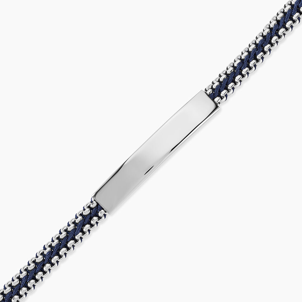 Bracelet Jourdan Joscelin Acier Argent&eacute; - Bracelets cordons Homme | Marc Orian