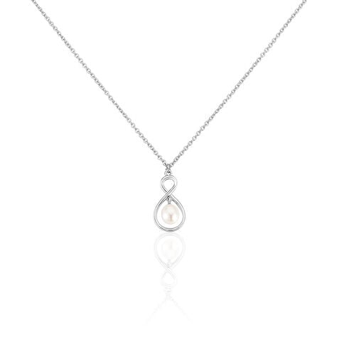 Collier Walae Argent Blanc Perle De Culture - Colliers avec pierres Femme | Marc Orian