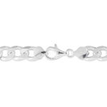 Bracelet Vivian Maille Alternee 1/3 Argent Blanc - Bracelets mailles Homme | Marc Orian