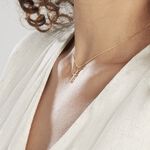 Pendentif Canice Croix Or Jaune Oxyde De Zirconium - Pendentifs Famille | Marc Orian