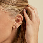 Boucles D'oreilles Pendantes Eugenie Argent Rose Oxyde De Zirconium - Pendantes Femme | Marc Orian