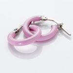 Cr&eacute;oles Argent Blanc Sadia - Cr&eacute;oles Femme | Marc Orian