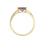 Bague Nottingham Or Jaune Am&eacute;thyste - Bagues pierres fines Femme | Marc Orian