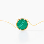 Collier Lucky Gems Or Jaune Malachite - Colliers avec pierres Femme | Marc Orian