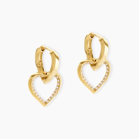 Cr&eacute;oles Guess Mon Amour Acier Jaune Oxyde De Zirconium - Cr&eacute;oles Femme | Marc Orian