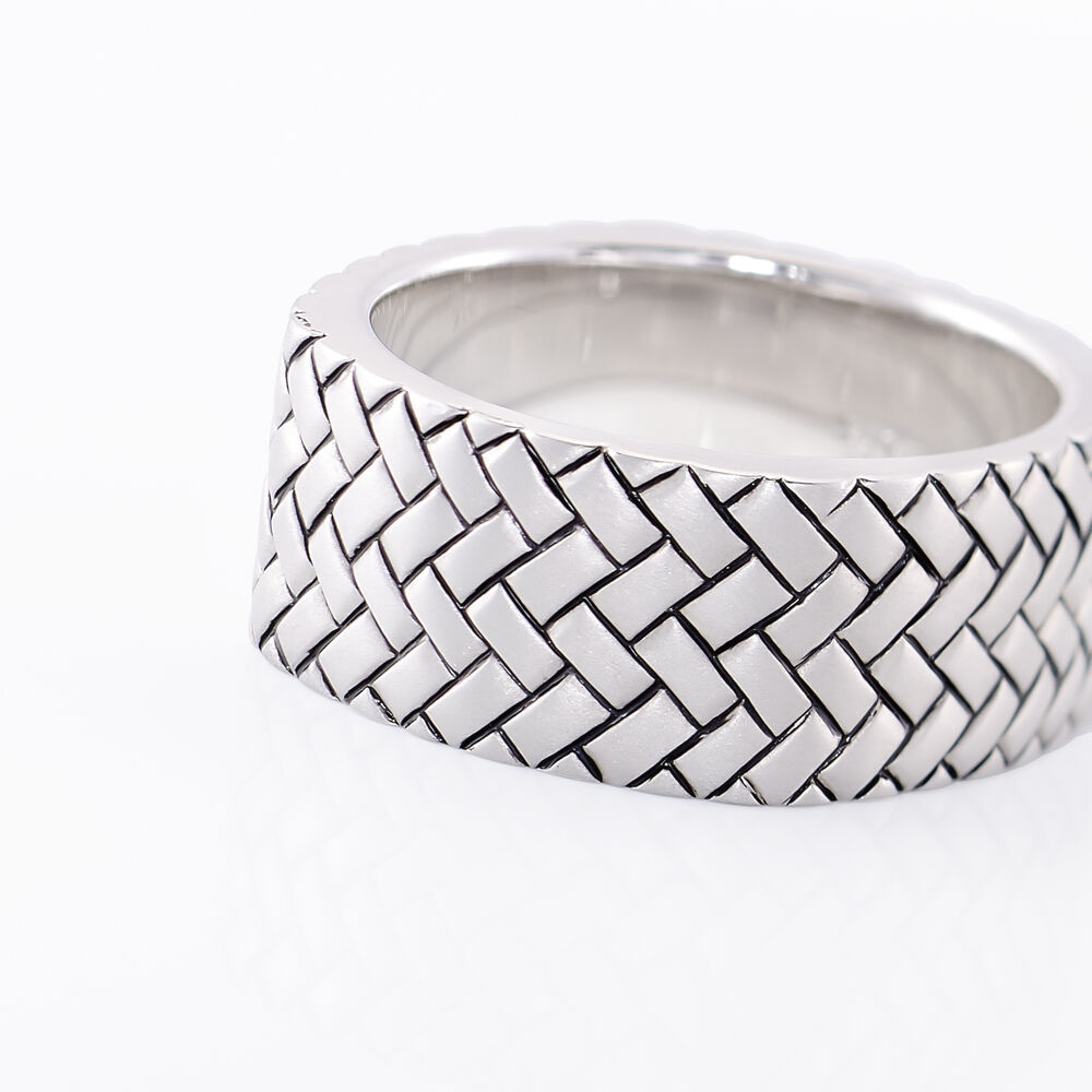 Bague Argent Blanc - Bagues grosses Homme | Marc Orian