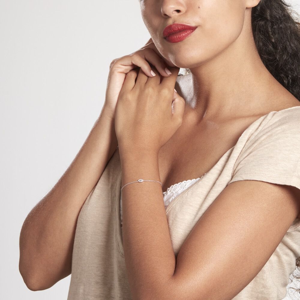 Bracelet Hermance Argent Blanc Oxyde De Zirconium - Bracelets chaînes Femme | Marc Orian