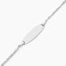 Bracelet Identitée Myline Argent Blanc - Gourmettes Femme | Marc Orian