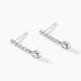 Boucles D'oreilles Pendantes Mayfair Shine Argent Blanc Oxyde - Pendantes Femme | Marc Orian