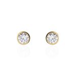 Boucles D'oreilles Puces Plaqu&eacute; Or Niclaus Oxydes De Zirconium - Puces Femme | Marc Orian