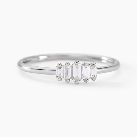 Bague Gal Argent Blanc Diamant Synth&eacute;tique - Solitaires Femme | Marc Orian