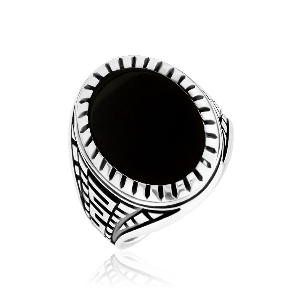 Bague Thimeo Argent Blanc Onyx - Bagues de promesse Homme | Marc Orian