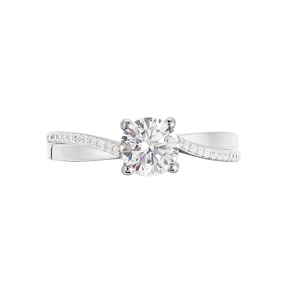 Bague Precious Argent Blanc Oxyde De Zirconium - Bijoux fantaisie Femme | Marc Orian