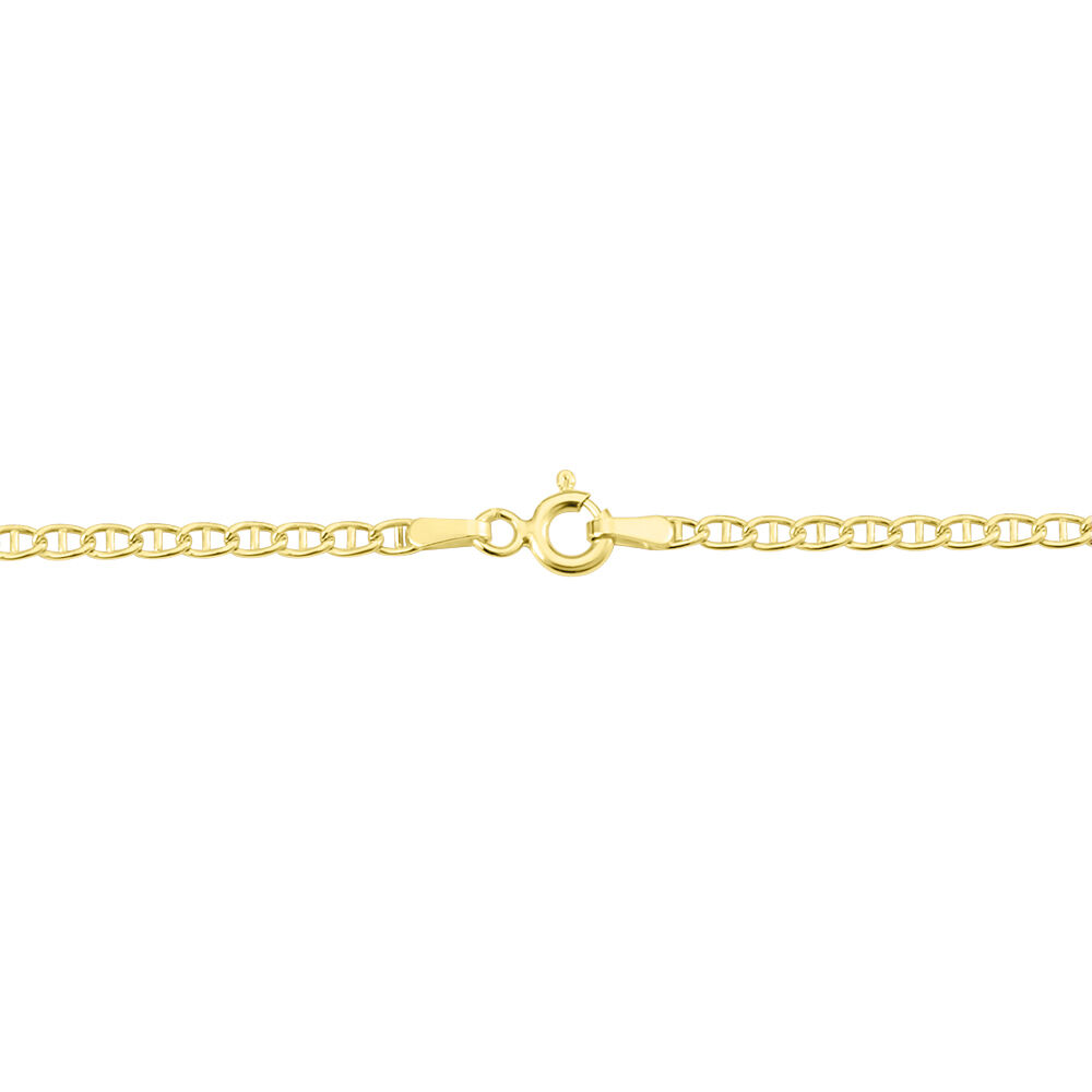 Collier Capucin Or Jaune Maille Marine Plate - Chaines Femme | Marc Orian