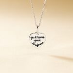 Pendentif Mayliss Argent Blanc - Bijoux personnalis&eacute;s Femme | Marc Orian