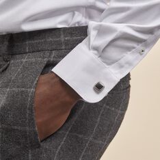 Boutons De Manchette Acier Bicolore Leucetios - Boutons de manchette Homme | Marc Orian